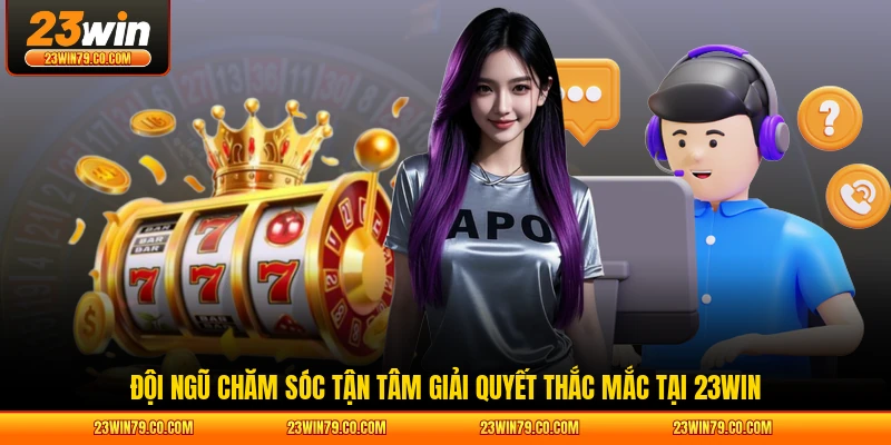 Đội ngũ chăm sóc tận tâm giải quyết thắc mắc tại 23WIN